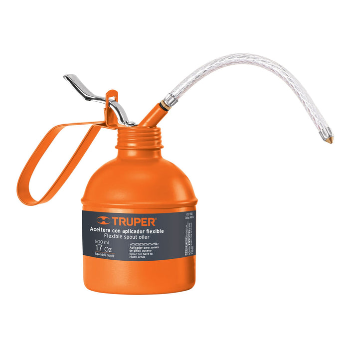 Aceitera-de-500-ml-(17-oz)-con-aplicador-flexible,-Truper