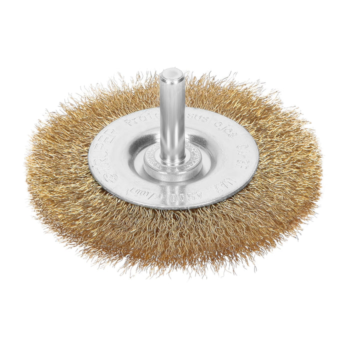 Carda-circular-3"-alambre-fino-para-taladro,-Truper