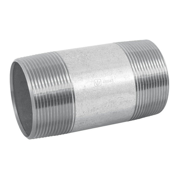 Bolsa con 4 Niple de acero galvanizado, 2 x 4"