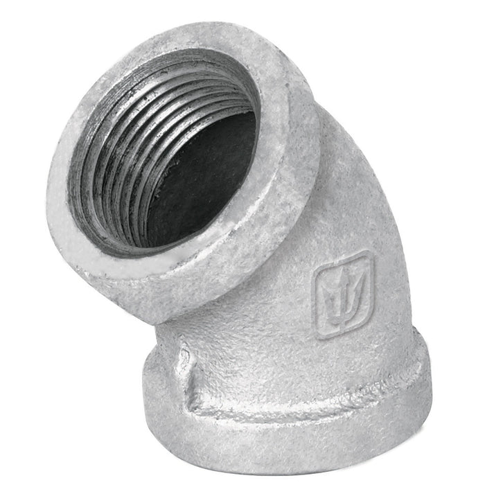 Bolsa con 5 Codo 45° acero galvanizado de 3/4"