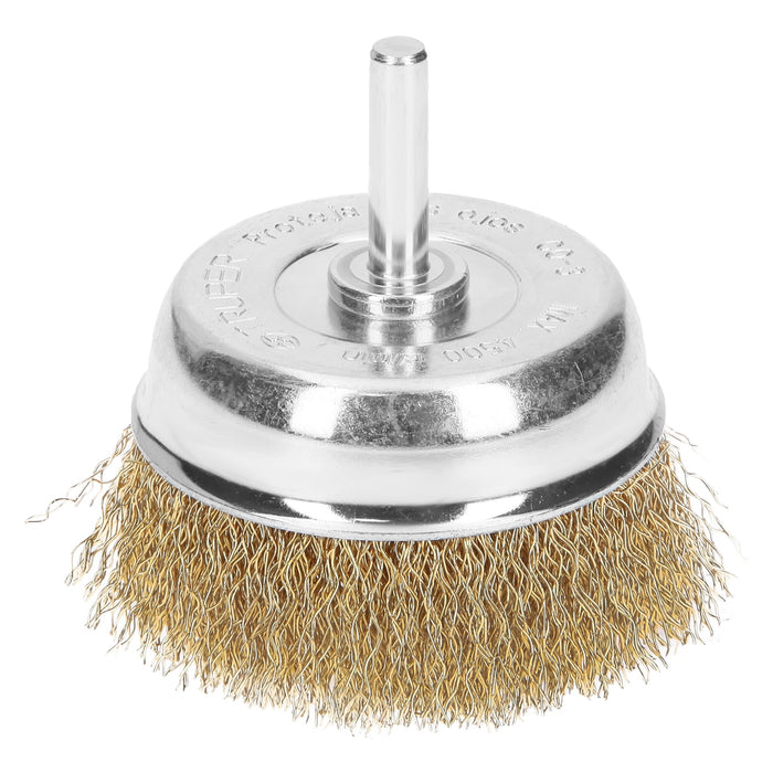 Carda-de-copa-2-3/4"-alambre-grueso-para-taladro,-Truper