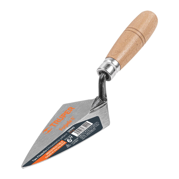 Cuchara-para-albañil-6"-forjada-tipo-Filadelfia,-Truper