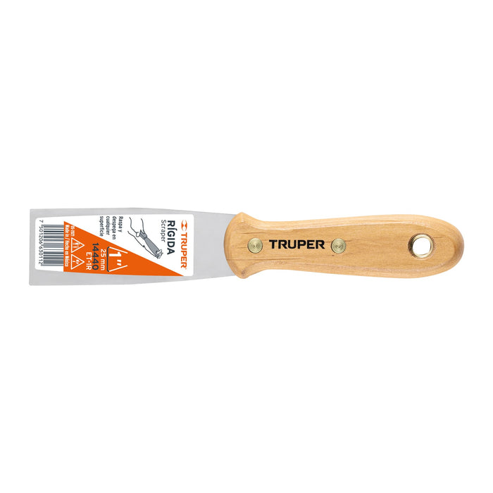 Espátula-rígida-1"-con-mango-de-madera,-Truper
