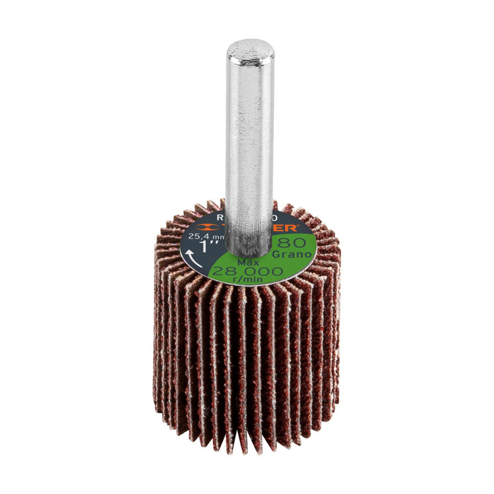 Rueda-flap-de-1",-grano-80,-Truper