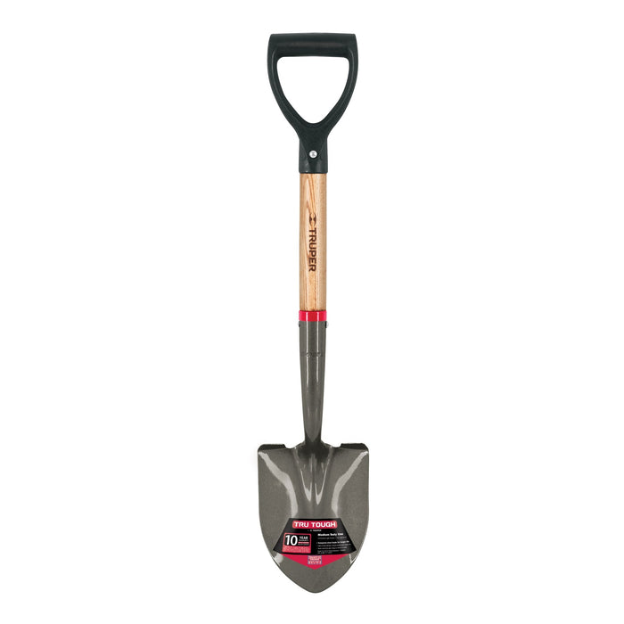 Pala cajuelera redonda, puño "D" mango de madera
