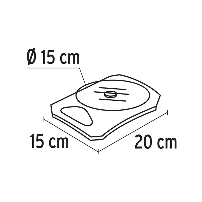 Báscula capacidad 510 lb digital para cocina c/plato de vidrio