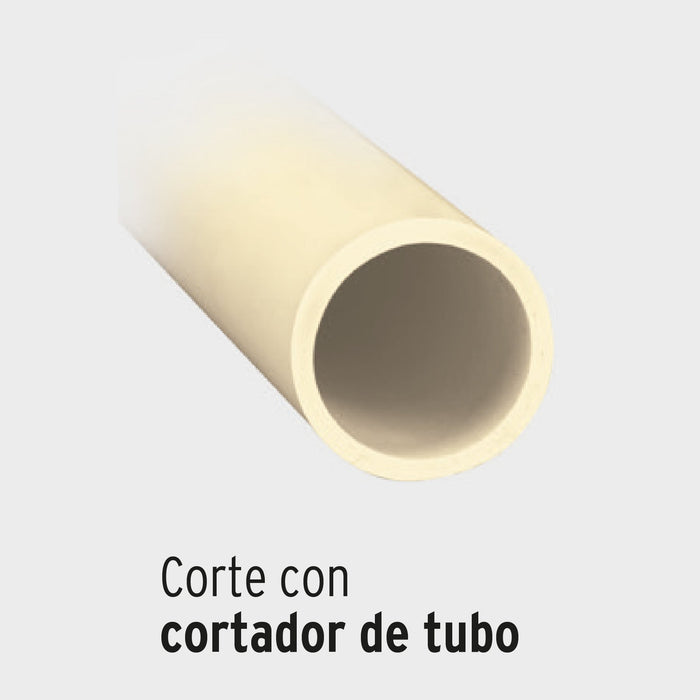 Cortador de tubo de plástico, capacidad corte 3/4"