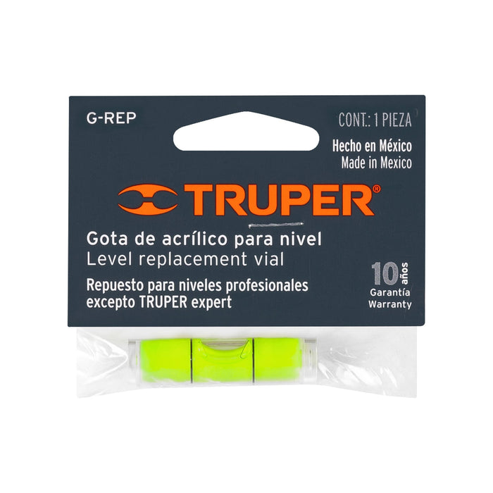 Gota-verde-de-acrílico-de-repuesto-para-nivel,-Truper
