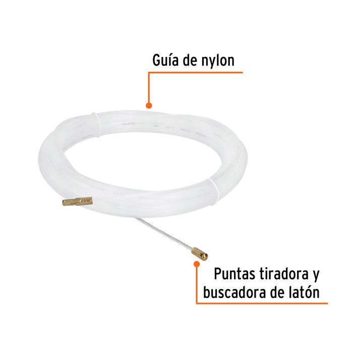 Guía de nylon de 15 m para cable