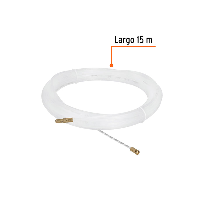 Guía de nylon de 15 m para cable
