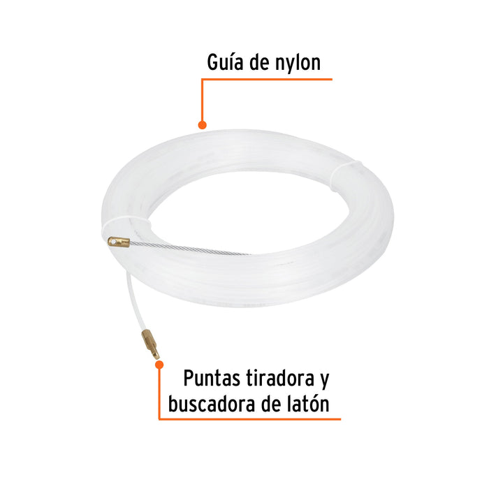 Guía de nylon de 30 m para cable