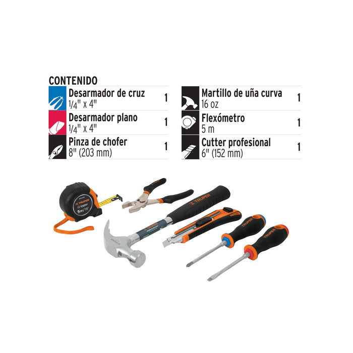 Juego de 6 herramientas caseras