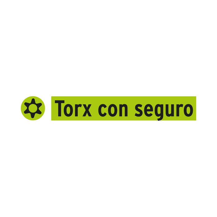 Juego de 7 puntas torx combinadas c/seguro largo 2"
