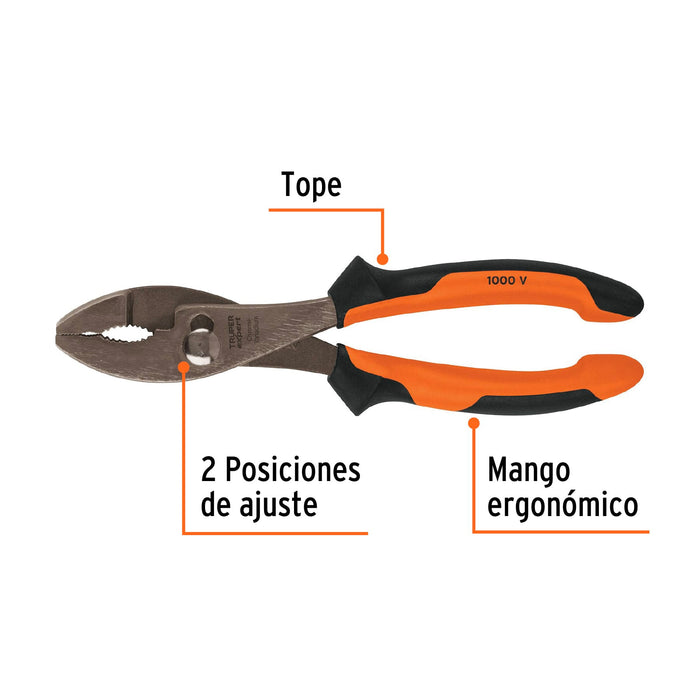 Pinzas-de-chofer-8"-mango-Comfort-Grip