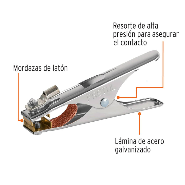 Pinza para tierra de 300 A, Pretul