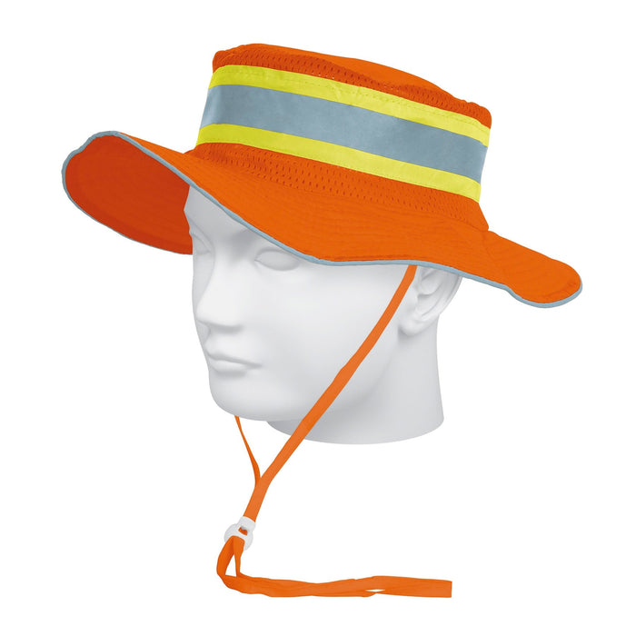 Sombrero-naranja-alta-visibilidad-con-reflejante